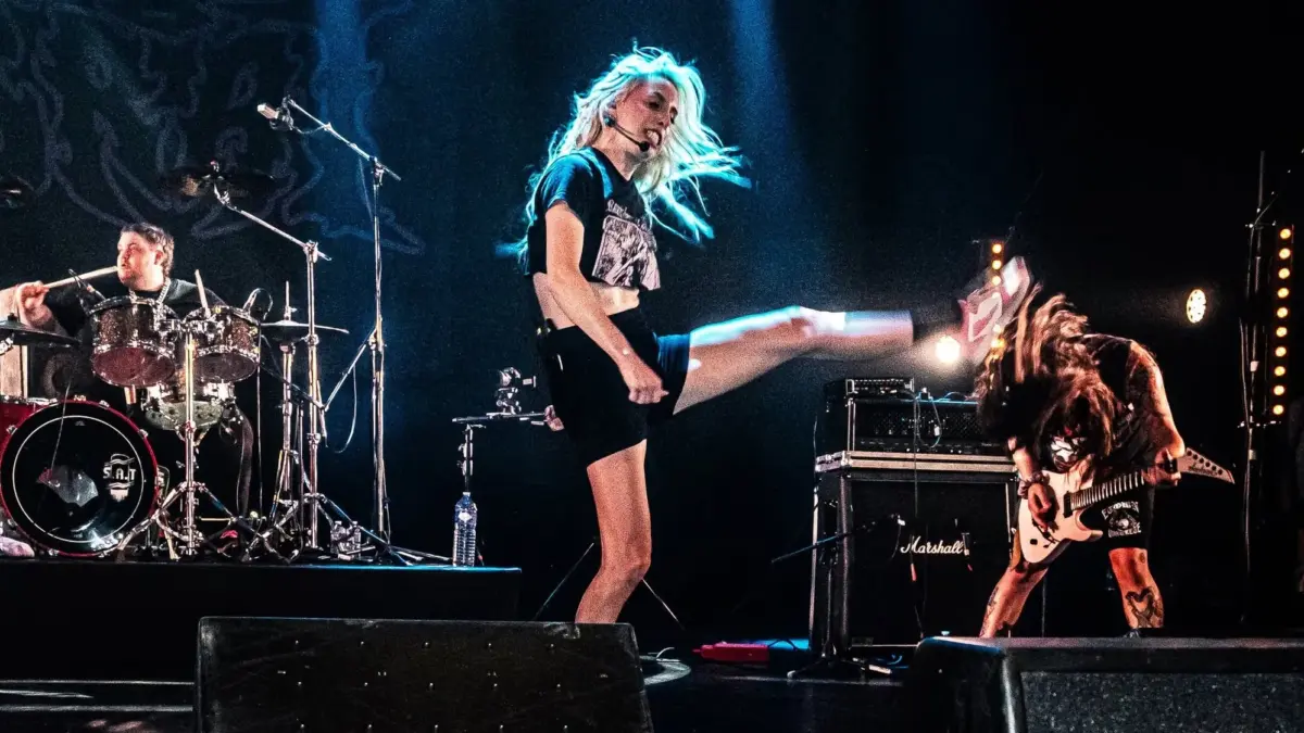 BRAT performing live on stage